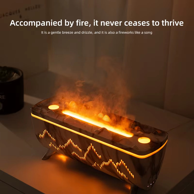 Dual Nozzles Aroma Diffuser Electric Air Humidifier for Home Flame Light Jellyfish Aromatherapy Machine Essential Oil Diffusers