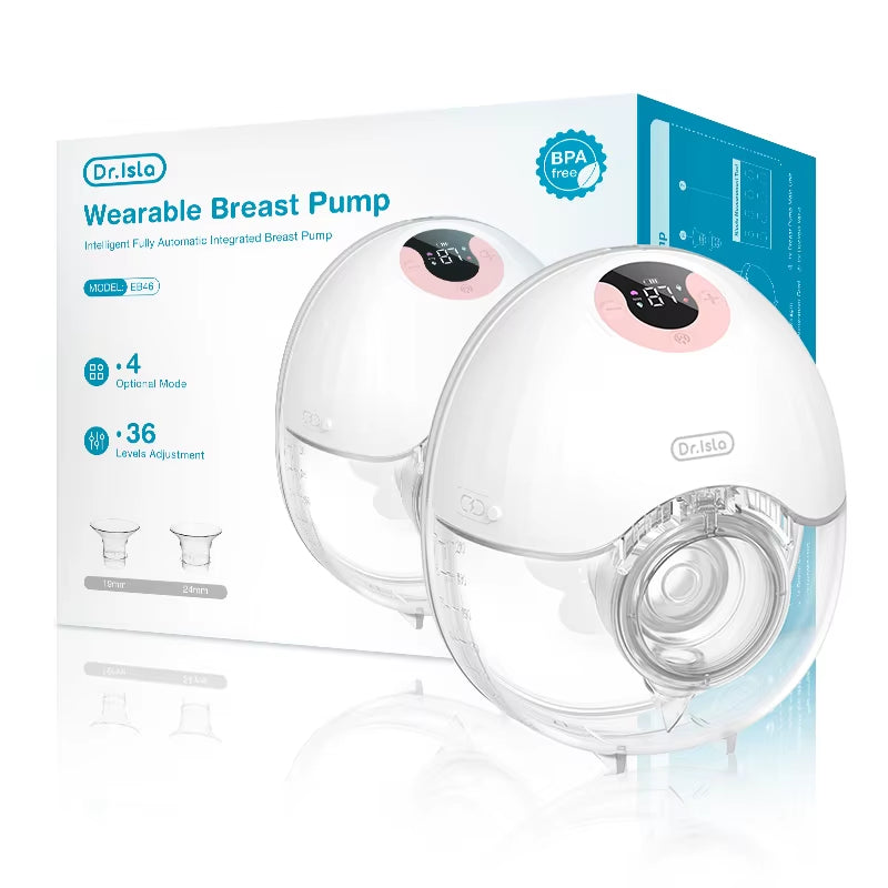 MAMIJOY Wearable Electric Breast Pump - Comfort Milk Collector with LED Display, 4 Modes & 36 Levels - Lightweight & Rechargeable