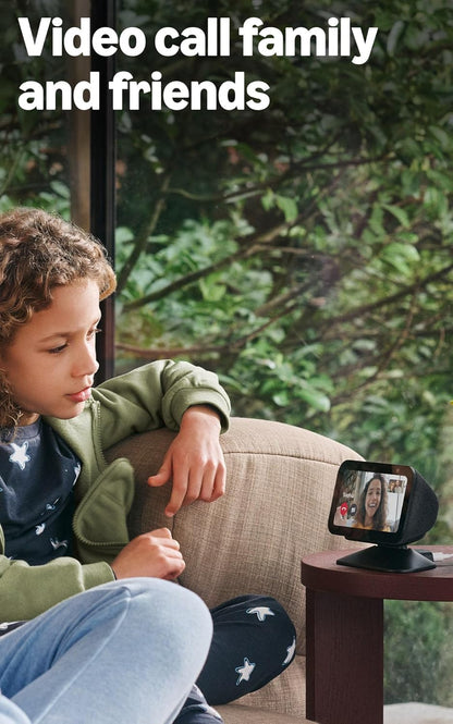 Like-New  Echo Show 5 (Newest Model), Smart Display with 2X the Bass and Clearer Sound, Glacier White